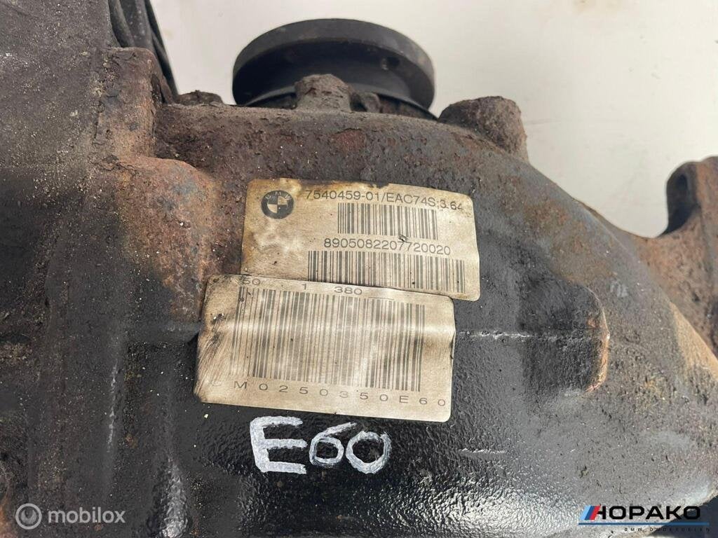 Differentieel achter 3.64 BMW E60 E61 - N43 N52 N53 7540459, Gebruikt, Einsteinlaan 5 rijswijk, Bmw, Ophalen of Verzenden