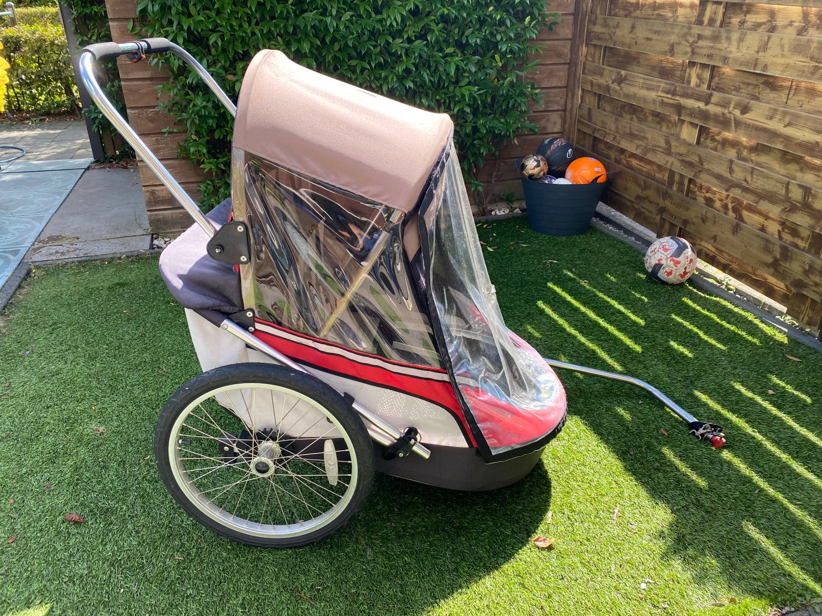 Wike Children's Bike Trailer - for kids up to 132 cm tall, Ophalen of Verzenden, Zo goed als nieuw, Kinderkar, 80 kg of meer