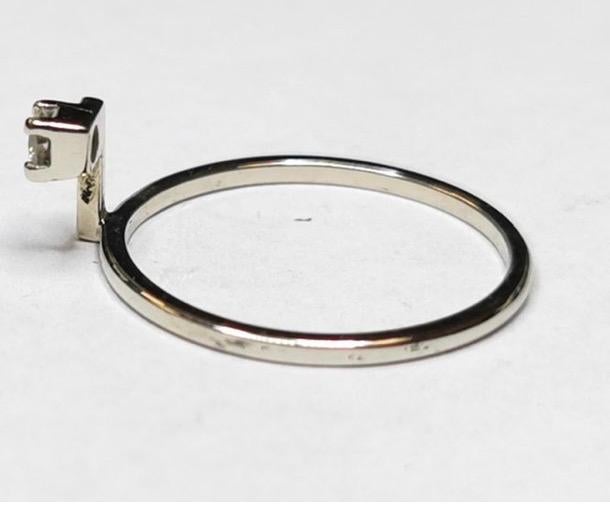 18 Karaat Gouden Ring met 0.05 Karaat Diamant, Maat 53, Ophalen of Verzenden, Zo goed als nieuw, 17 tot 18, Met edelsteen