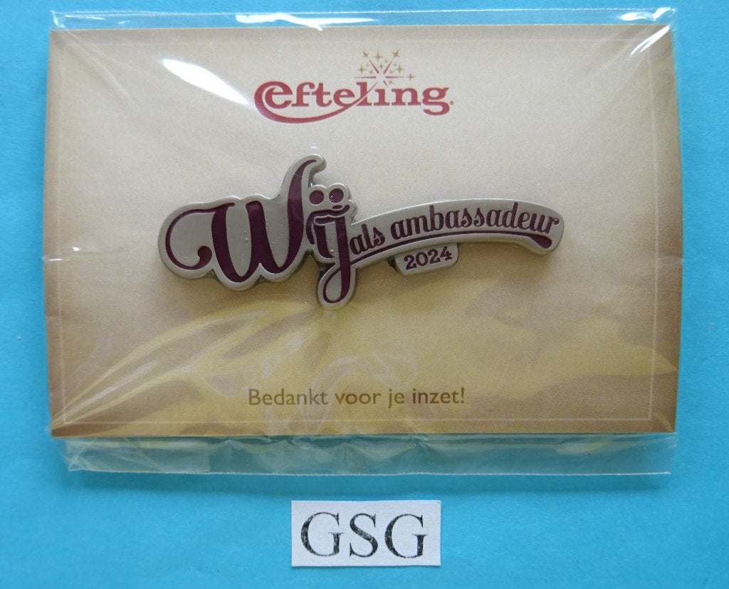 Wij als ambassadeur 2024 nr. EPP50988-01, Verzamelen, Efteling, Ophalen, Nieuw, Button of Speldje