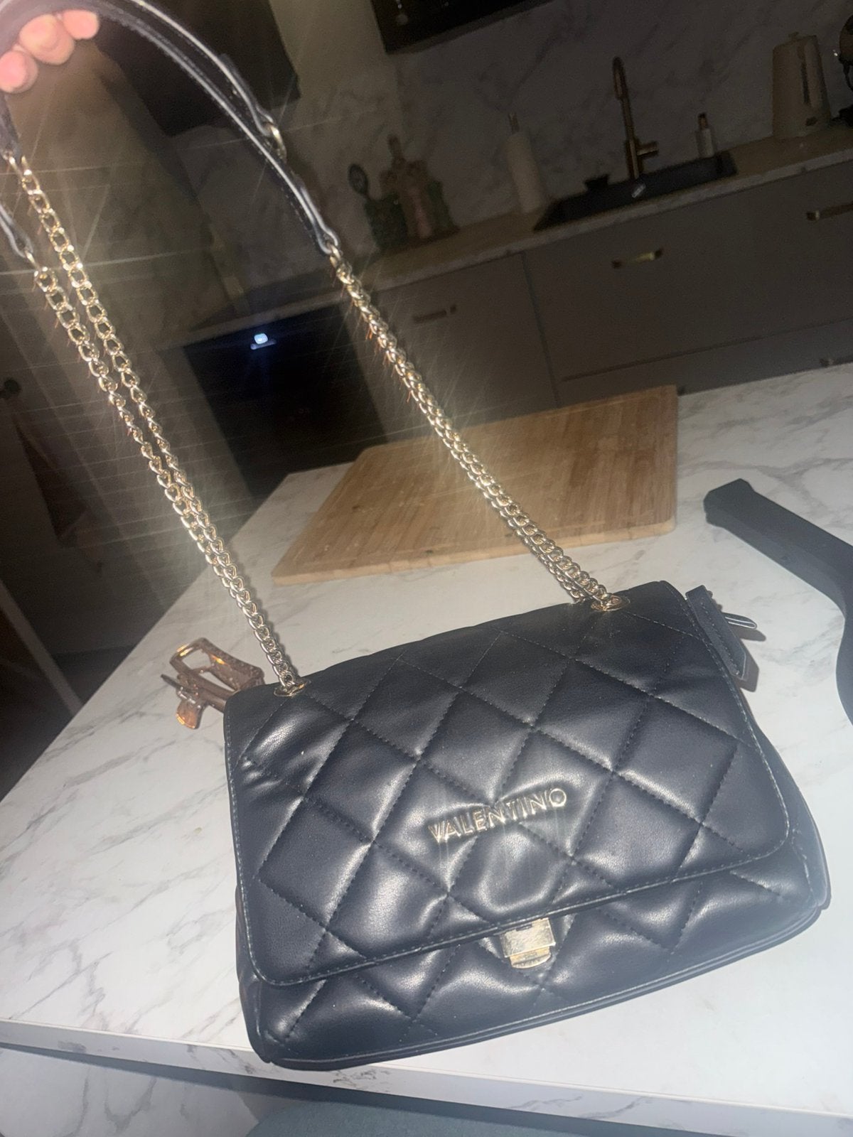 Valentino tas, Sieraden, Tassen en Uiterlijk, Tassen | Damestassen, Ophalen of Verzenden, Zo goed als nieuw, Zwart, Schoudertasje
