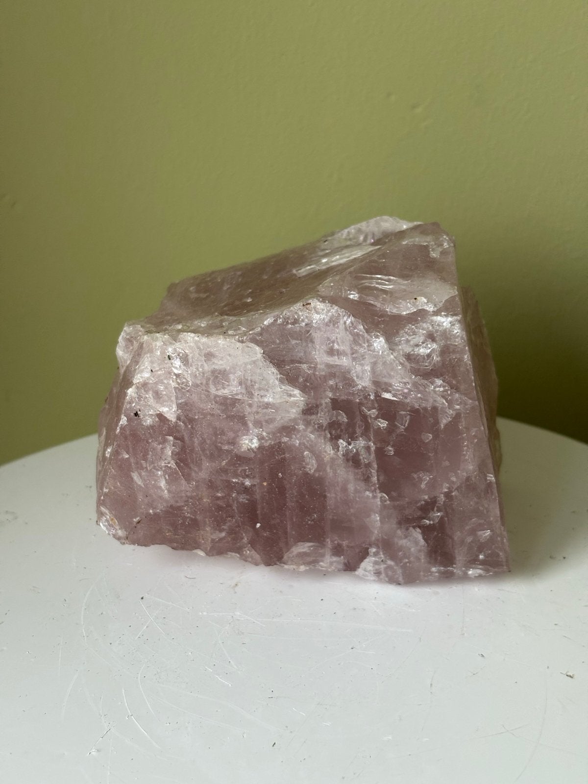 Grote ruwe Rozenkwarts Mineraal Edelsteen - 1.50 kg, Ophalen of Verzenden, Mineraal