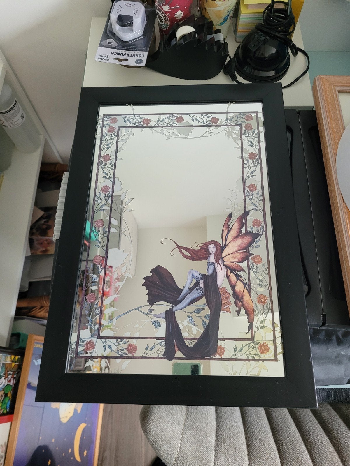 Fantasy fairy spiegel, Ophalen, Minder dan 50 cm, Zo goed als nieuw, Minder dan 100 cm