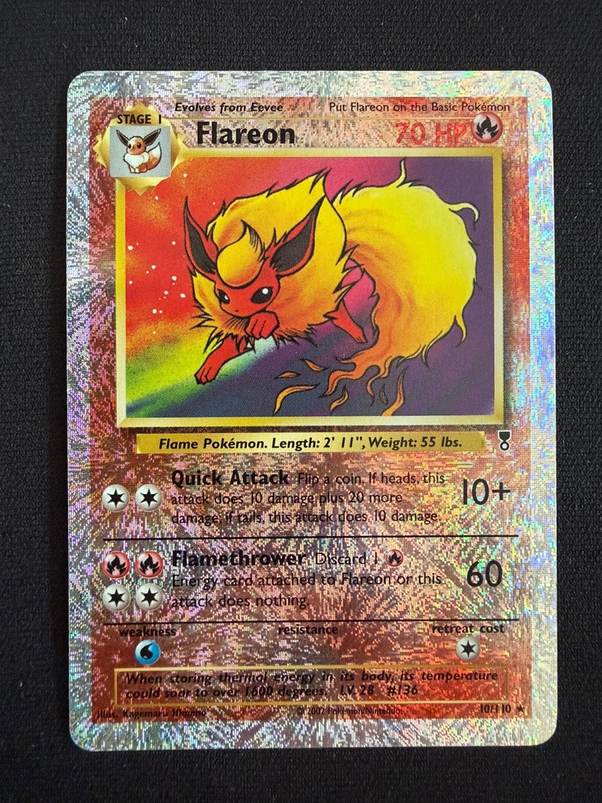 Flareon Legendary Collection Reverse Holo, Ophalen of Verzenden, Gebruikt