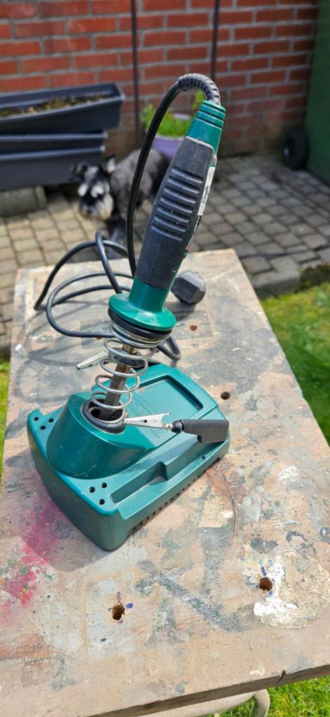 Parkside Soldeerbout met standaard, Doe-het-zelf en Verbouw, Gereedschap | Lasapparaten, Ophalen of Verzenden, Gebruikt, Minder dan 150 ampère