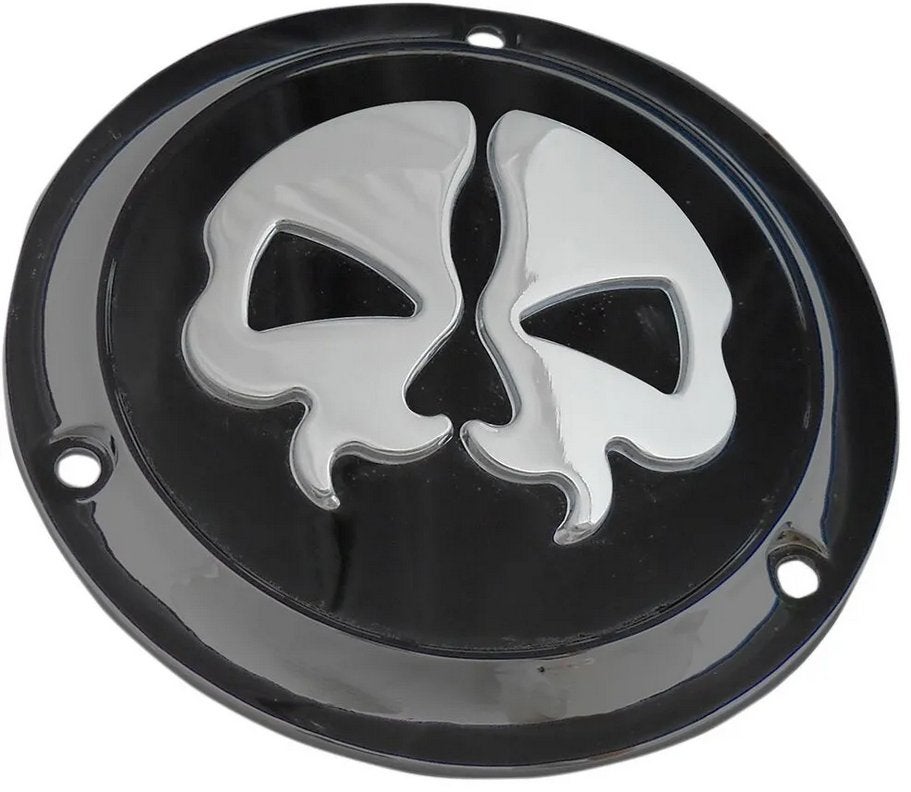 Split Skull Derby Cover Zwart, Shovel / EVO, Motoren, Niet ingevuld, Niet ingevuld, Nieuw, Ophalen of Verzenden