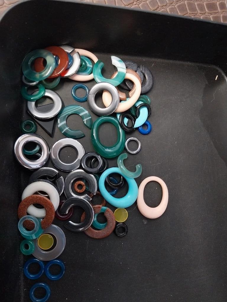 Lot edelsteen ringen en ornamenten, Sieraden, Tassen en Uiterlijk, Edelstenen, Ophalen of Verzenden, Zo goed als nieuw