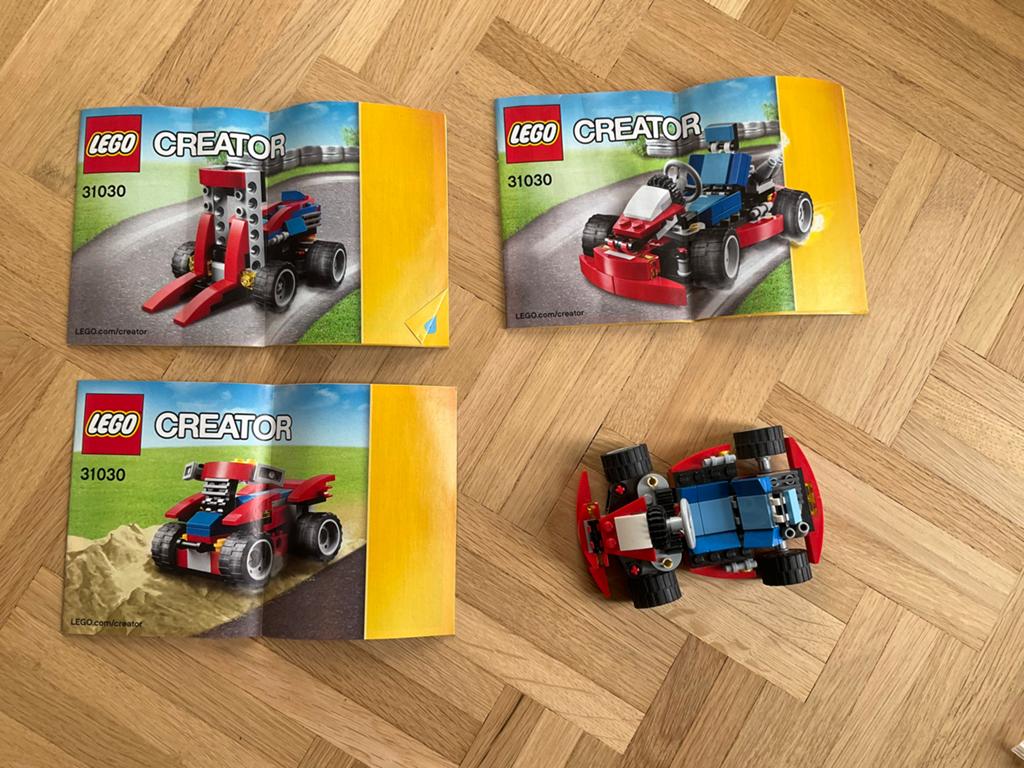 LEGO Creator 31030 Red Go-Kart 3-in-1 met instructies, Ophalen of Verzenden, Zo goed als nieuw