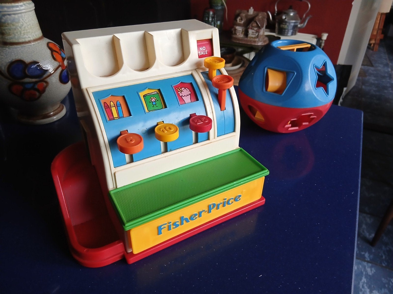 Vintage Fisher price kassa en bal, Vo, Vo, Gebruikt, Speelset