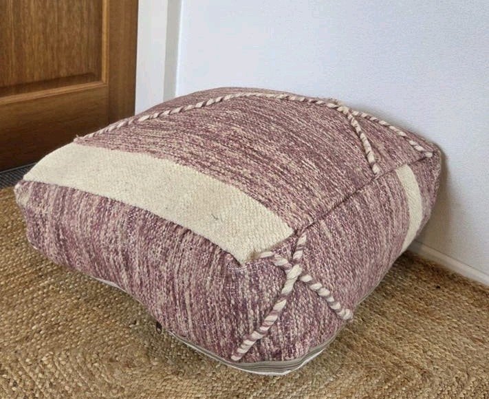 kelim berber poef, marokkaanse vintage poef, Verzenden, Nieuw, 50 tot 75 cm, 50 tot 75 cm