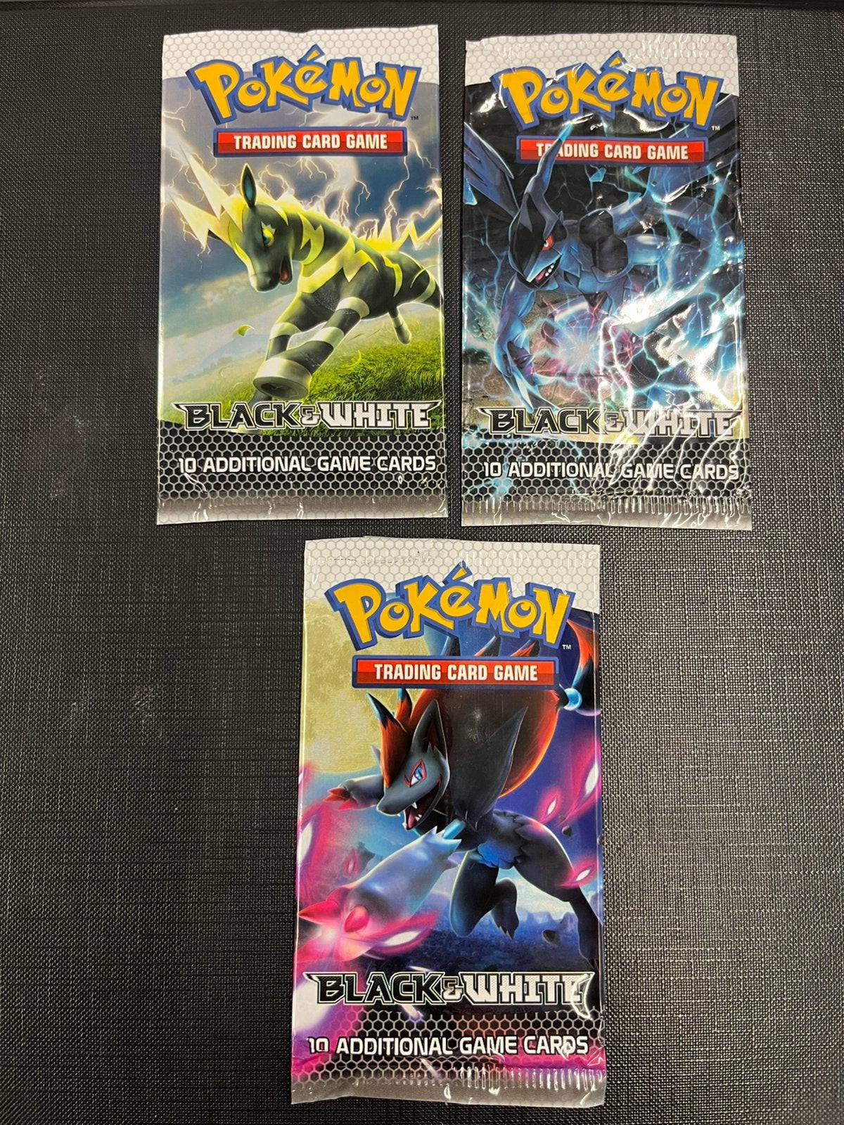 Pokemon booster empty B&W base set 3x, Ophalen of Verzenden, Zo goed als nieuw, Booster