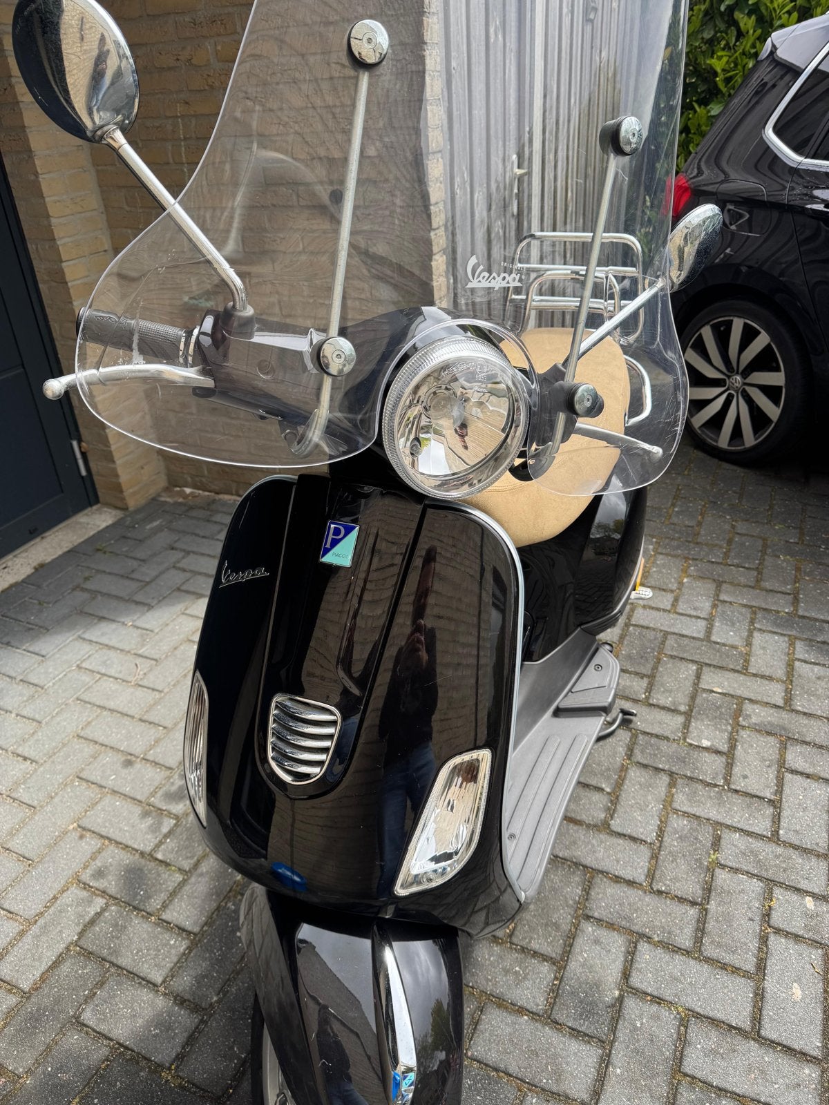 Vespa LX50 4T Snorscooter - Zwart met windscherm, Ophalen, Gebruikt, Maximaal 25 km/u, Overige modellen