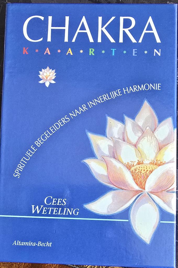 Chakra kaarten met boek van Cees Weteling, Achtergrond en Informatie, Spiritualiteit algemeen, Nieuw, Ophalen of Verzenden