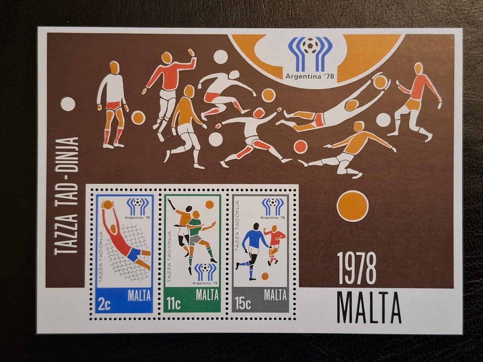 Malta 1978 WK voetbal Argentinië, Postzegels en Munten, Ophalen of Verzenden, Malta, Postfris