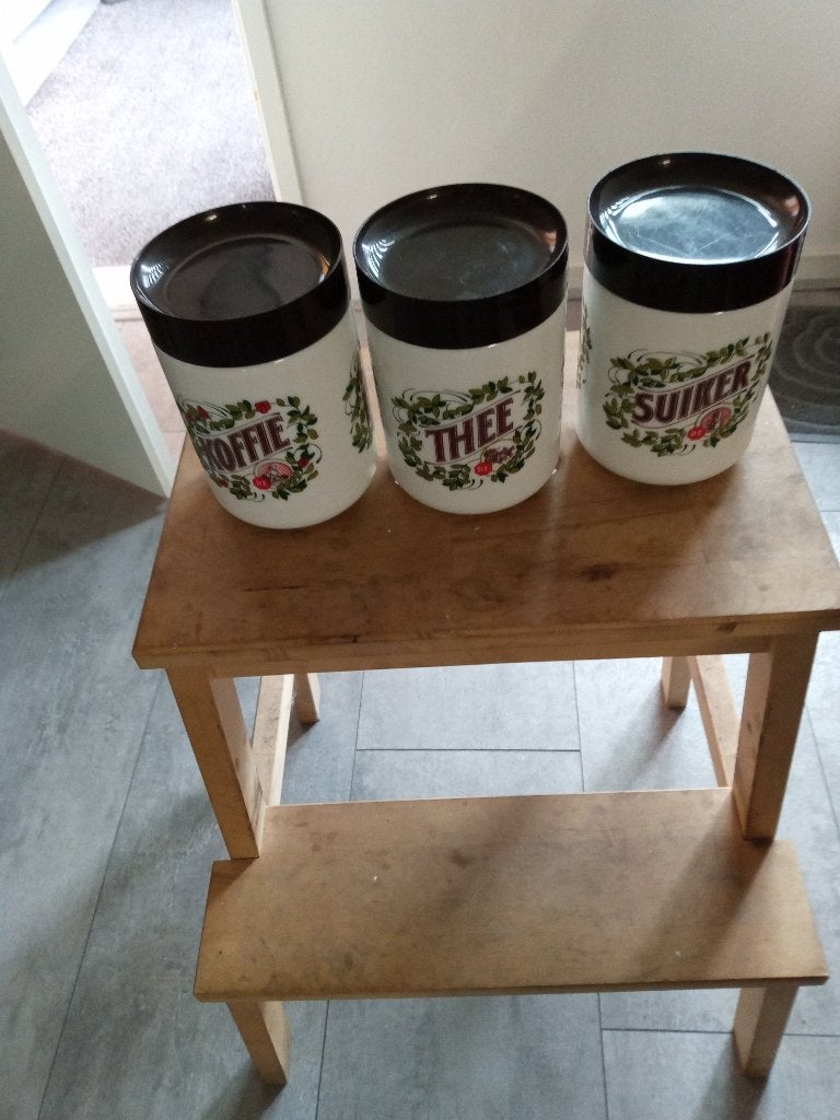 vintage voorraadpotten Douwe Egberts, Ophalen of Verzenden, Huis en Inrichting