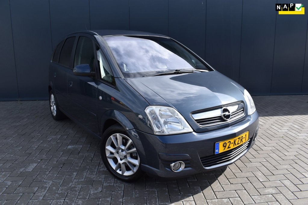 Opel Meriva 1.8-16V Cosmo |AUTOMAAT|CLIMA|CRUISE|, Auto's, 125 pk, 4 cilinders, Blauw, Bedrijf