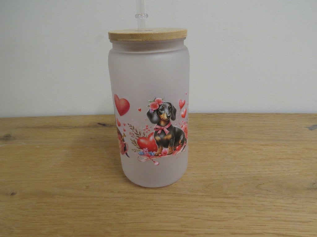 teckel drinkbeker hilake met rietje, Huis en Inrichting, Ophalen of Verzenden, Nieuw, Overige stijlen, Overige typen