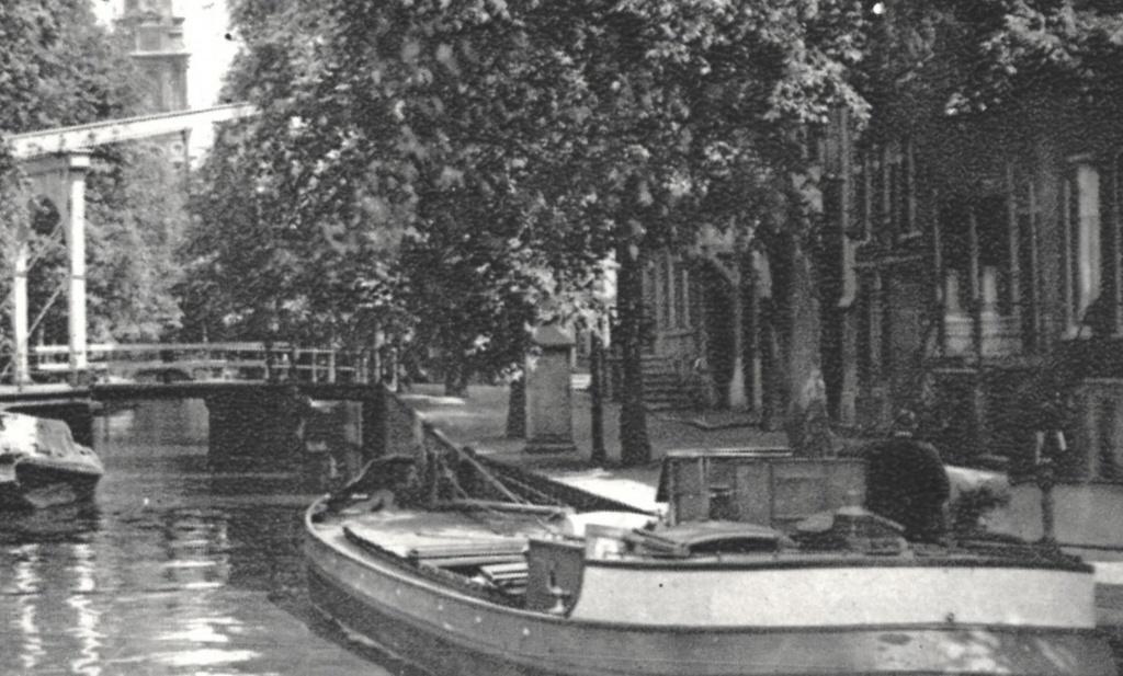 700061 Amsterdam 1936 Groenburgwal Gelopen met postzegel, Ophalen of Verzenden, 1920 tot 1940, Gelopen, Noord-Holland
