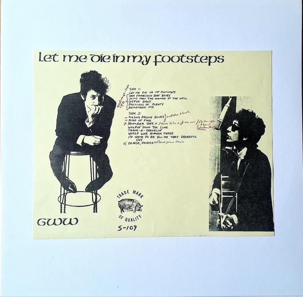 LP  BOB DYLAN - Let Me Die In My Footsteps, Ophalen of Verzenden, Gebruikt, 12 inch