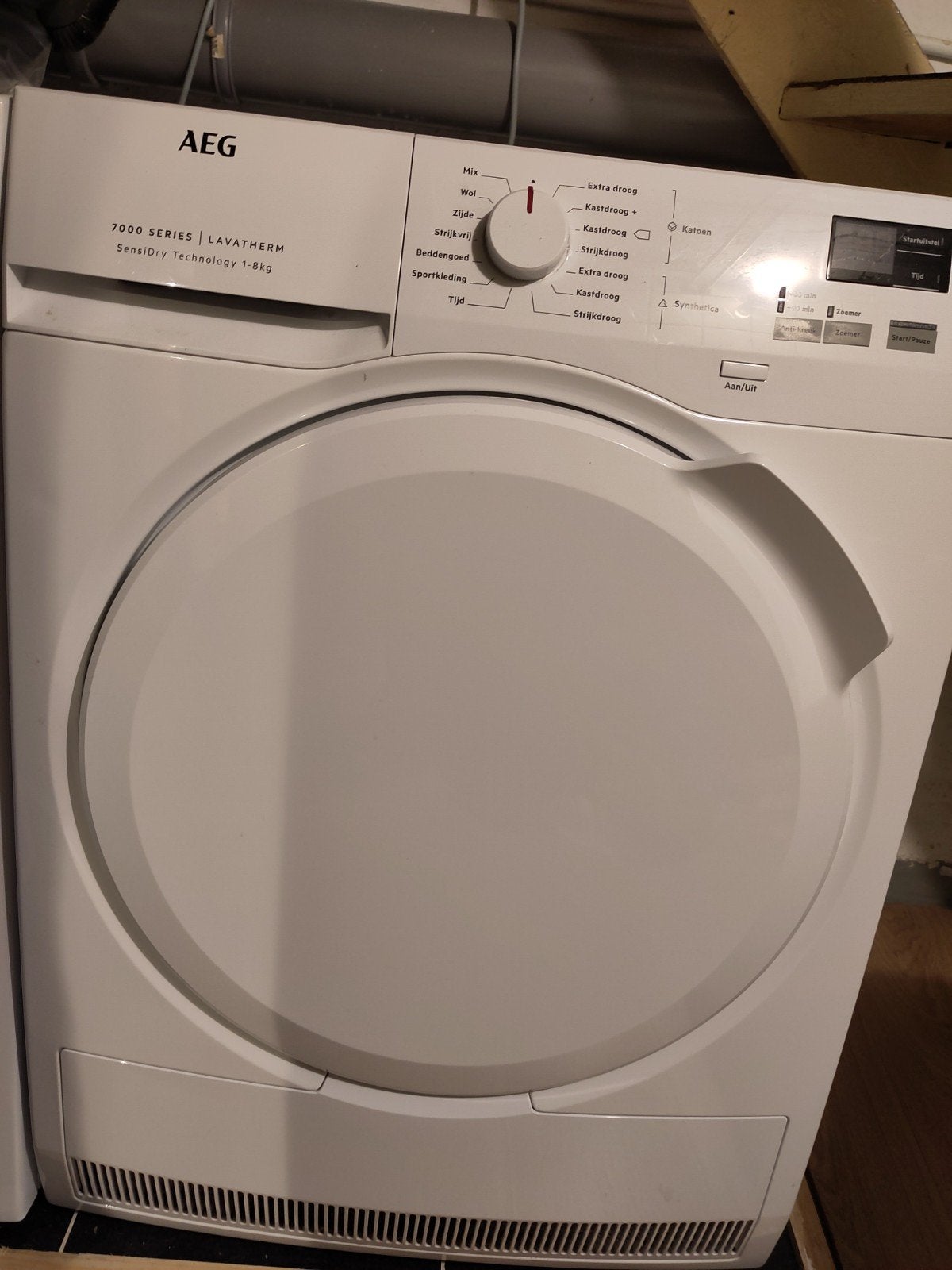 AEG Lavatherm 7000 Series SensiDry 1-8kg wasdroger, Witgoed en Apparatuur, Wasdrogers, Ophalen, 6 tot 8 kg, Zo goed als nieuw