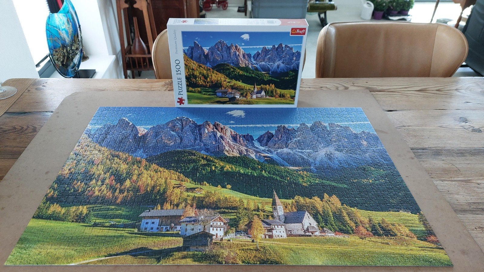 Legpuzzel 1500 stukjes - Dolomieten landschap compleet, Ophalen of Verzenden