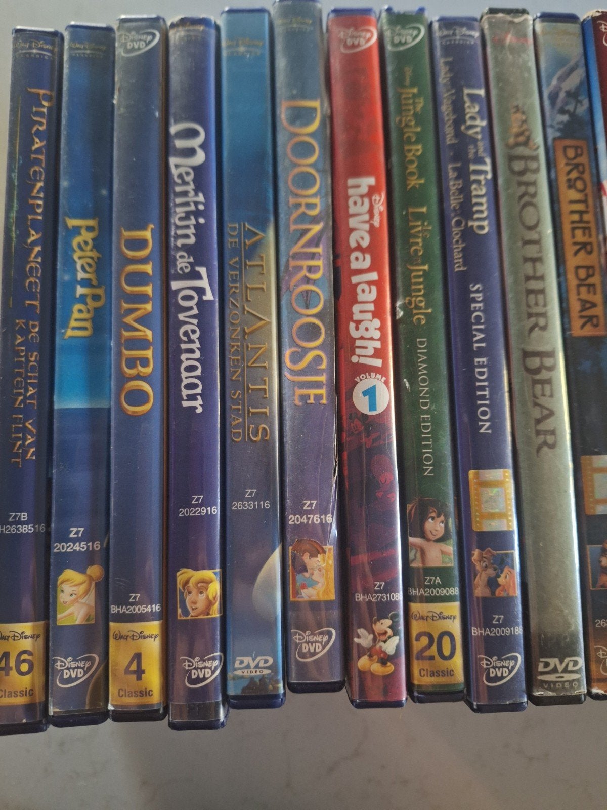 Grote collectie kinderdvd's (140 stuks) + dvd-speler, Ophalen