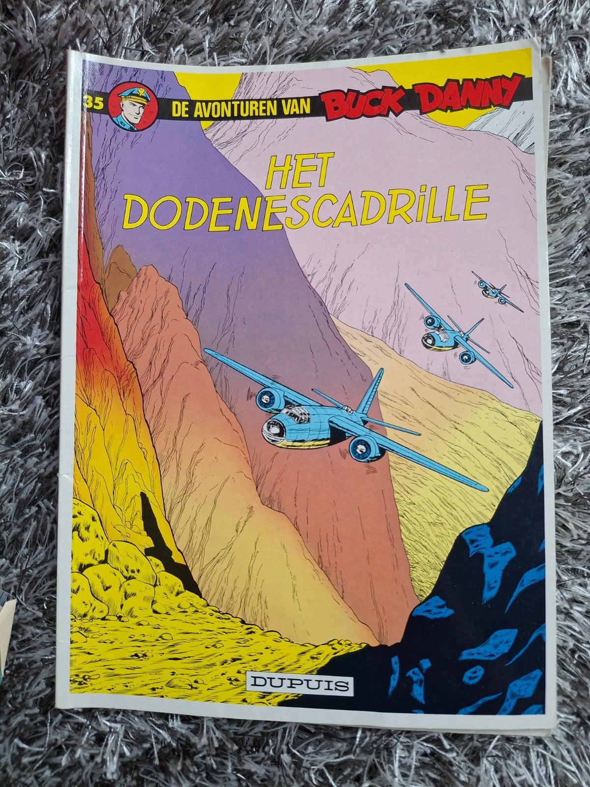 Jean-Michel Charlier - Het dodenescadrille, Gelezen, Eén stripboek, Jean-Michel Charlier, Ophalen of Verzenden