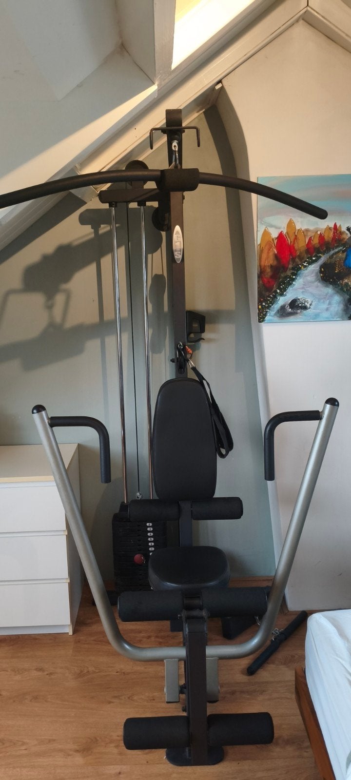 G1S Home Gym / Multigym Fitnessstation in goede staat, Sport en Fitness, Ophalen, Gebruikt, Krachtstation, Benen