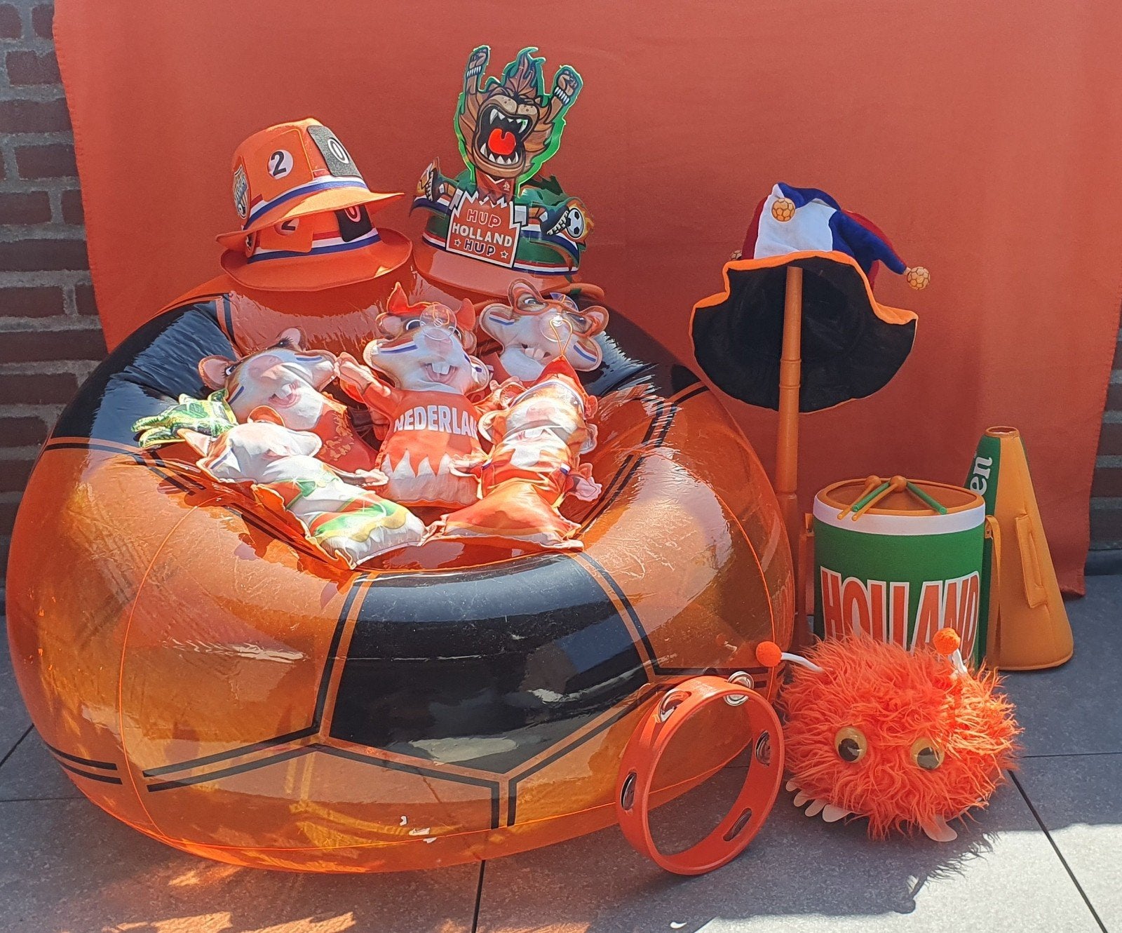 Grote Oranje Fan Collectie: WK/EK Voetbal Gadgets, Verzamelen, Ophalen, Gebruikt, Overige binnenlandse clubs, Vaantje of Sjaal