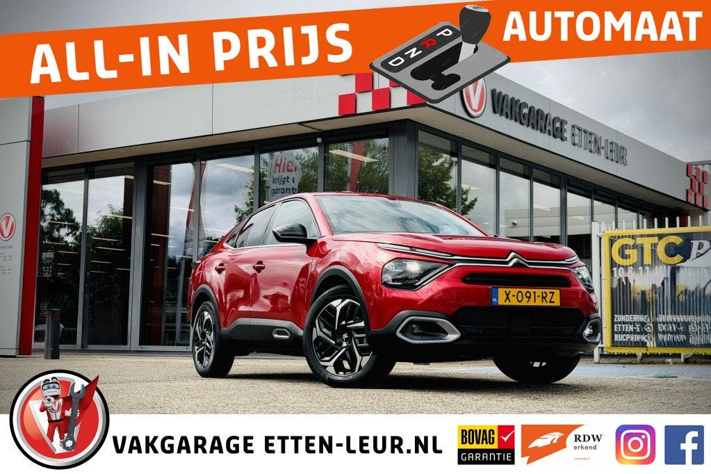 Citroën C4 X 1.2 130PK Shine | HUD | CAMERA | ADAPTIEVE CRU, 12 maanden, Gebruikt, 1199 cc, Leder en Stof