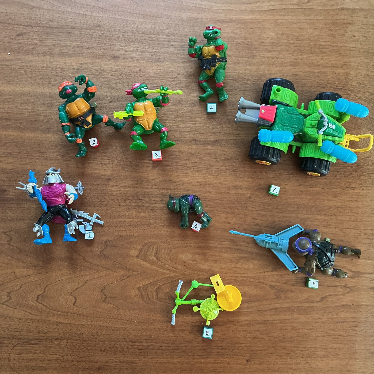 Teenage mutant ninja Turtles, vintage, 1989-1992, Ophalen of Verzenden, Gebruikt