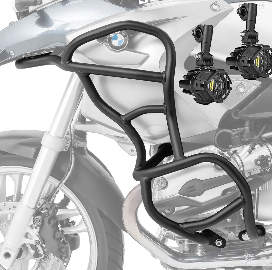 BMW R1200GS 2004-2007 valbeugels + LED verstralers nieuw, Motoren, Ophalen, Nieuw