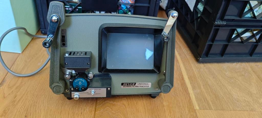 Revue Universal Schmalfilmbetrachter - Vintage Filmkijker, Audio, Tv en Foto, Diaprojectors, Ophalen, Gebruikt