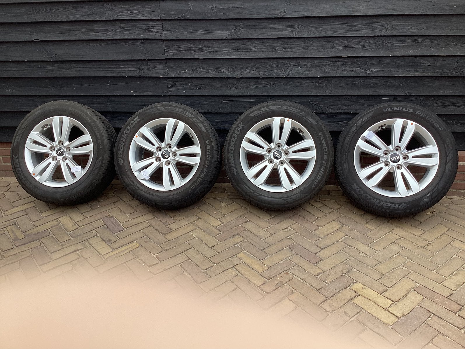 Kia Sportage 17 inch velgen met Hankook Ventus Prime 2 bande, Auto-onderdelen, Banden en Velgen, Ophalen, Gebruikt, Banden en Velgen