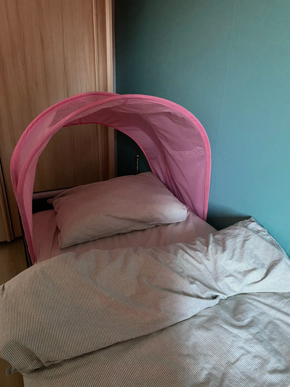 Ikea bedscherm, Ophalen, Gebruikt, Eenpersoons, Wit