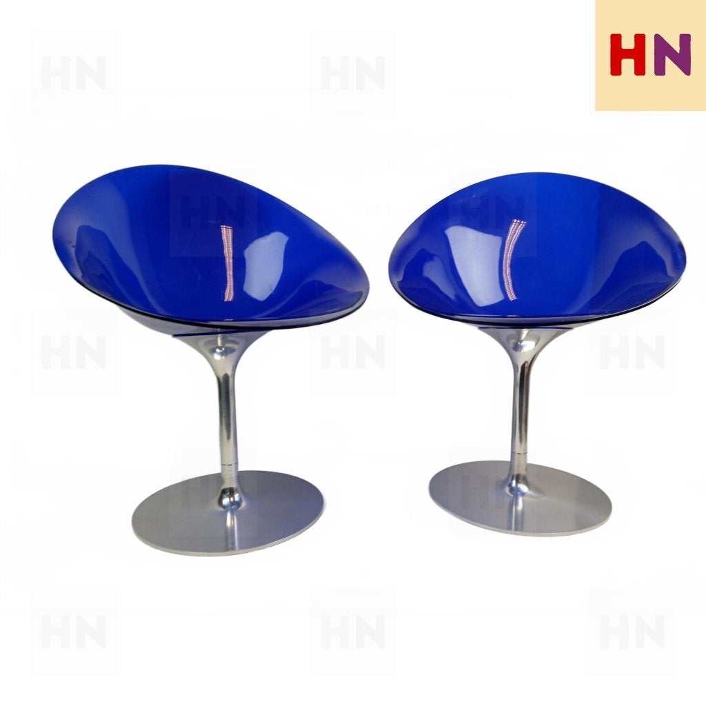 Set van 2 Kartell EroS Designstoelen – Philippe Starck, Ophalen, Kunststof, Gebruikt, Wit