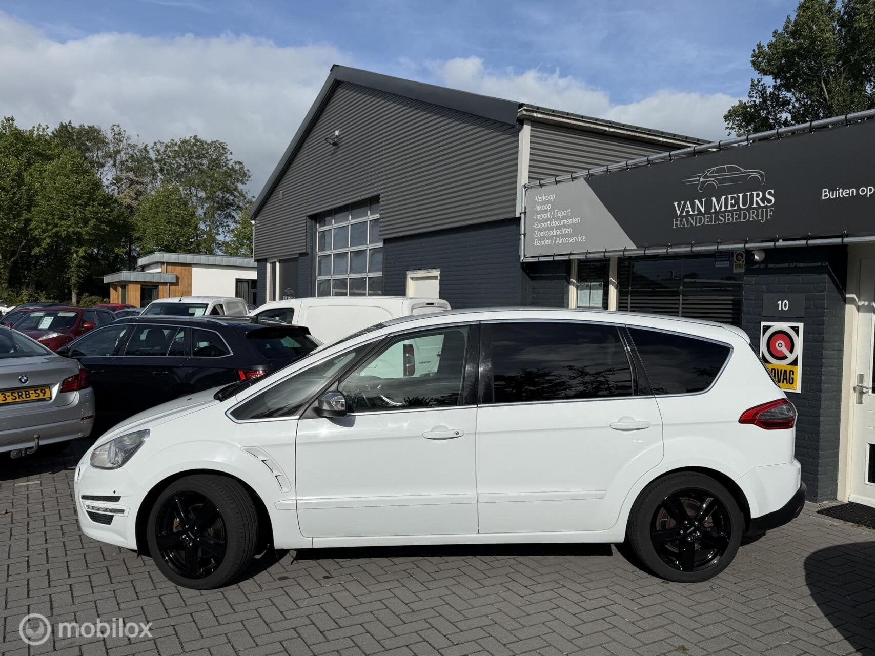 Ford S-Max 2.2 TDCi Titanium Automaat, 200 PK, Cruise, Trekh, Auto's, Euro 5, Gebruikt, Zwart, 4 cilinders