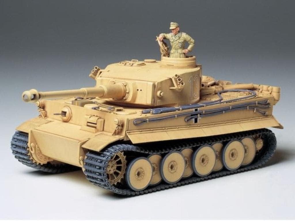 Tamiya	35227	German Tiger I Tank Initial Prod. 1/35 incl alu, Verzenden, Nieuw, 1:32 tot 1:50, Italeri
