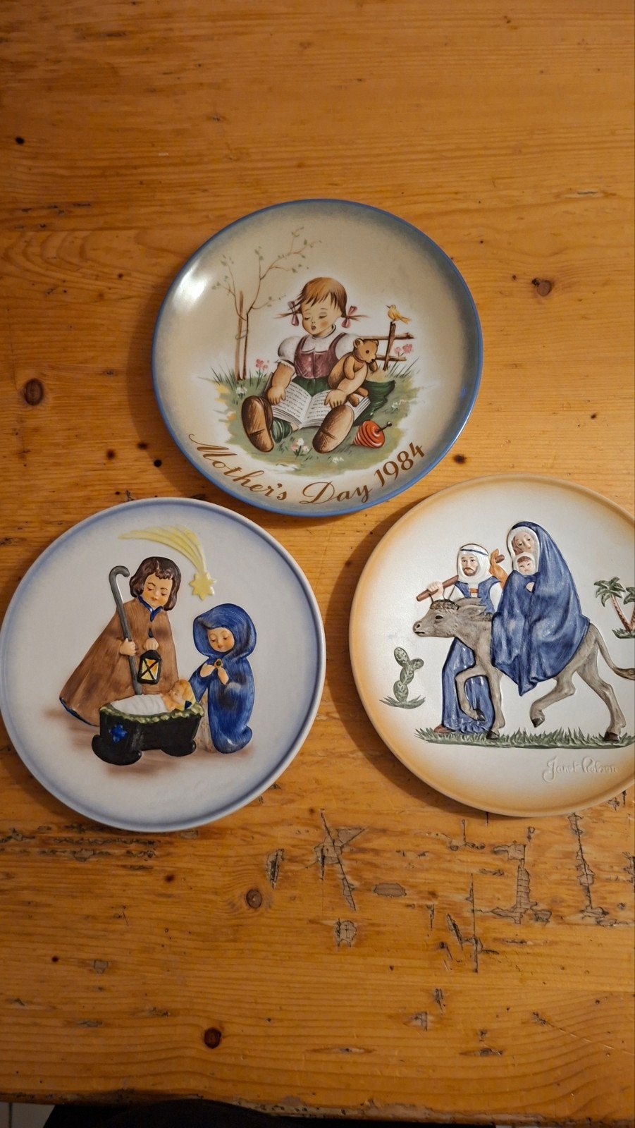 3 vintage wandbordjes, Ophalen