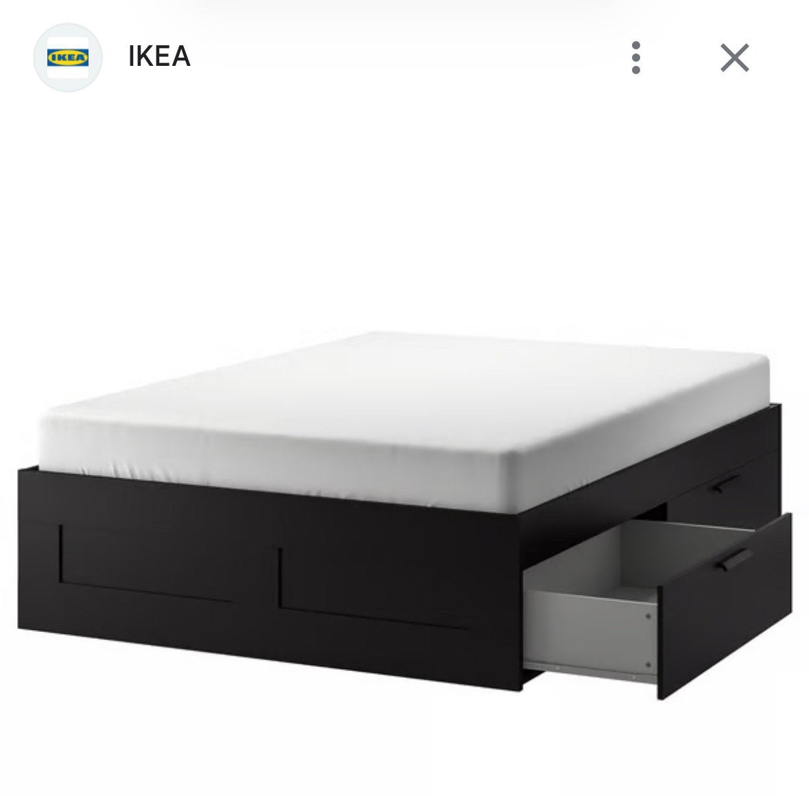 IKEA Brimnes tweepersoonsbed 140x200 met 4 laden, Kinderen en Baby's, Kinderkamer | Bedden, Ophalen, Gebruikt, 100 cm of meer