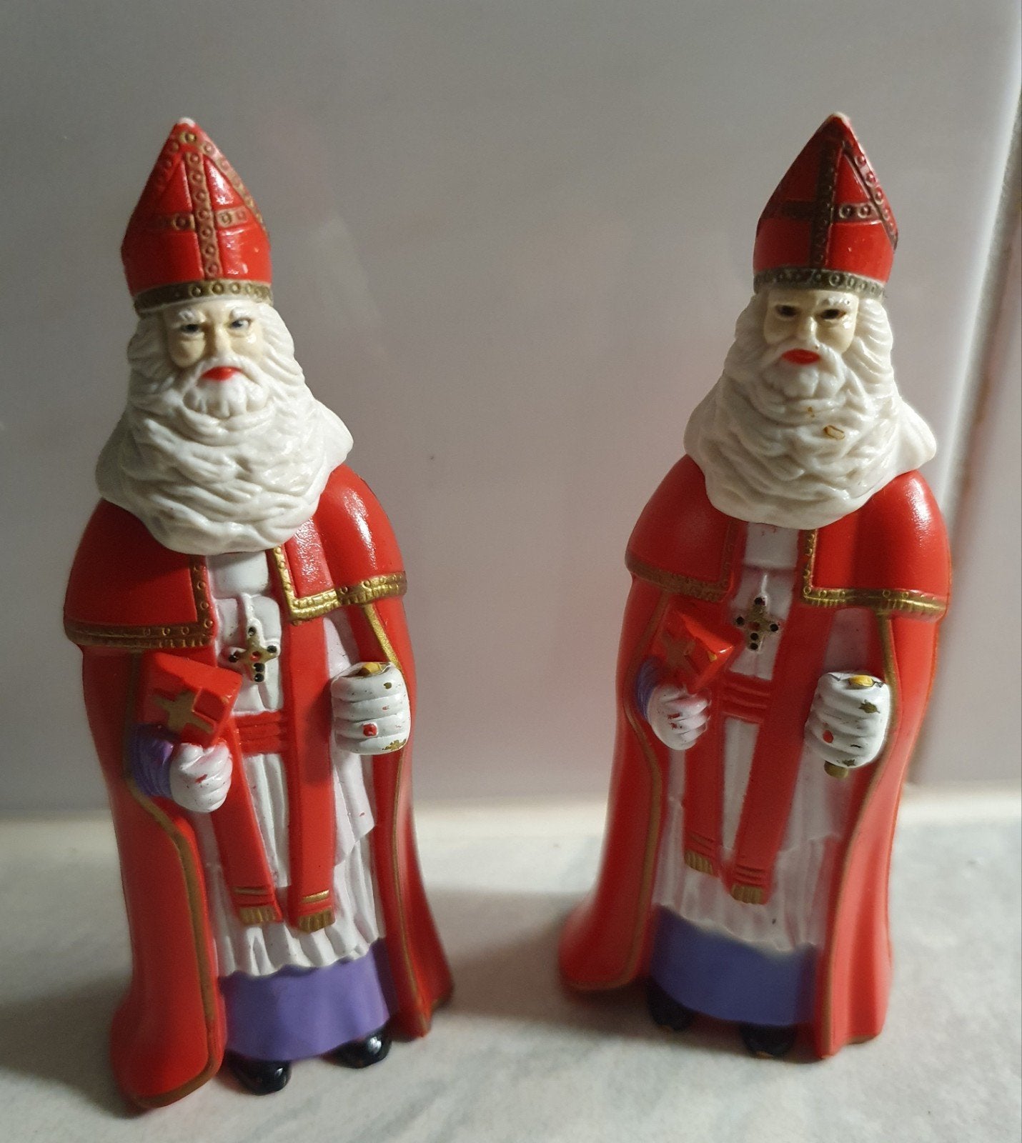 sinterklaas poppetjes,  kunststof,  retro, vintage, Diversen, Ophalen of Verzenden, Gebruikt
