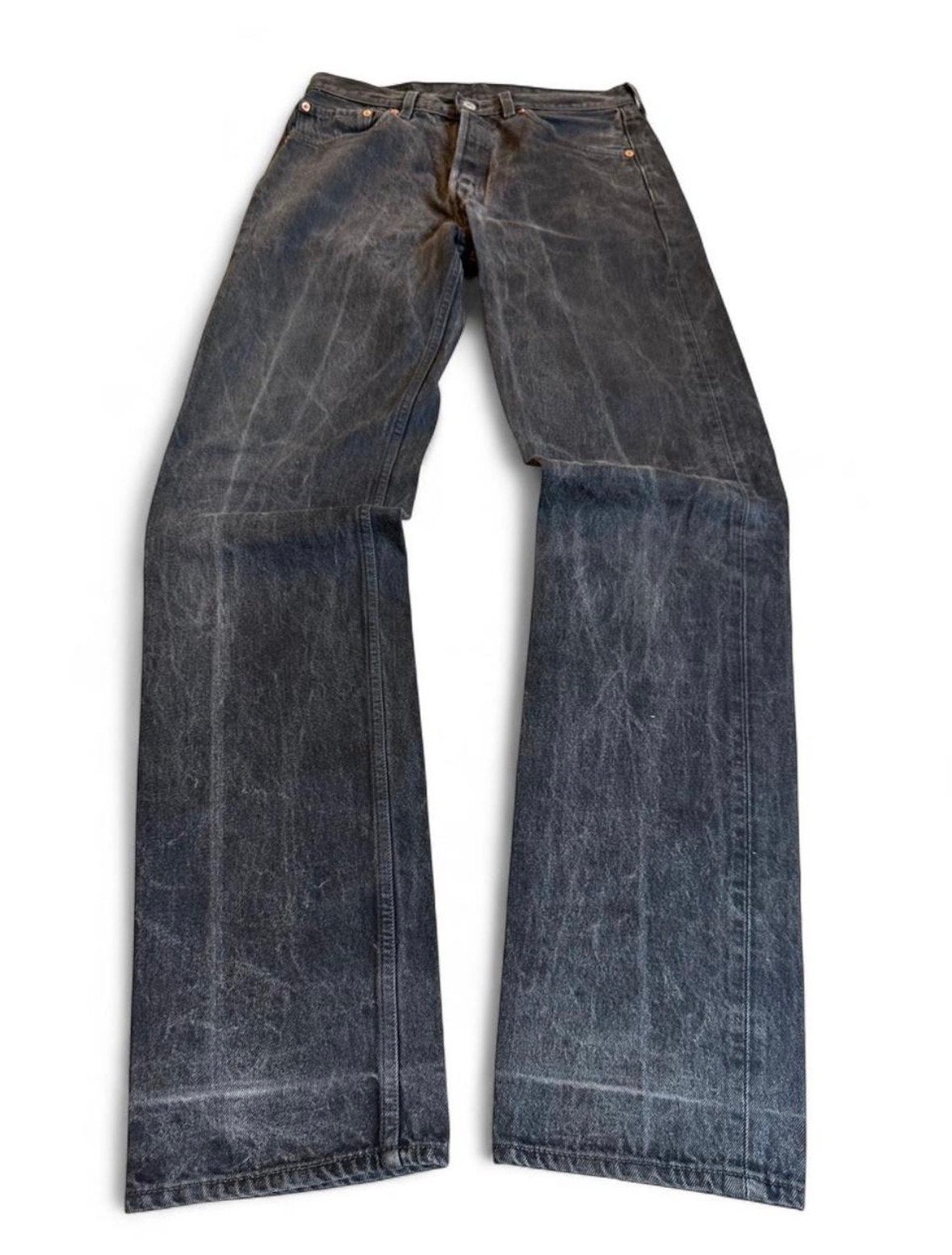 Vintage Levi's 501 Made in USA Zwarte Jeans W30 L36, Ophalen of Verzenden, Gedragen, Zwart, W32 (confectie 46) of kleiner