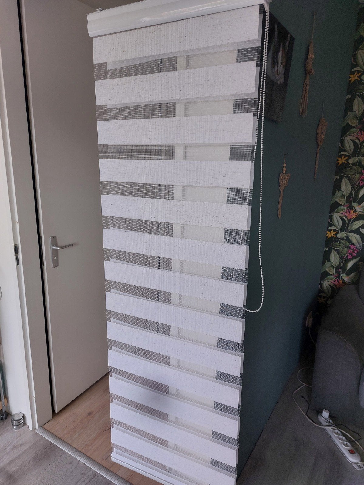 Duo Rolgordijn 60 cm.x 180 lang. Witte cassette., Huis en Inrichting, Rolgordijn, Ophalen of Verzenden, Wit, Rolgordijn