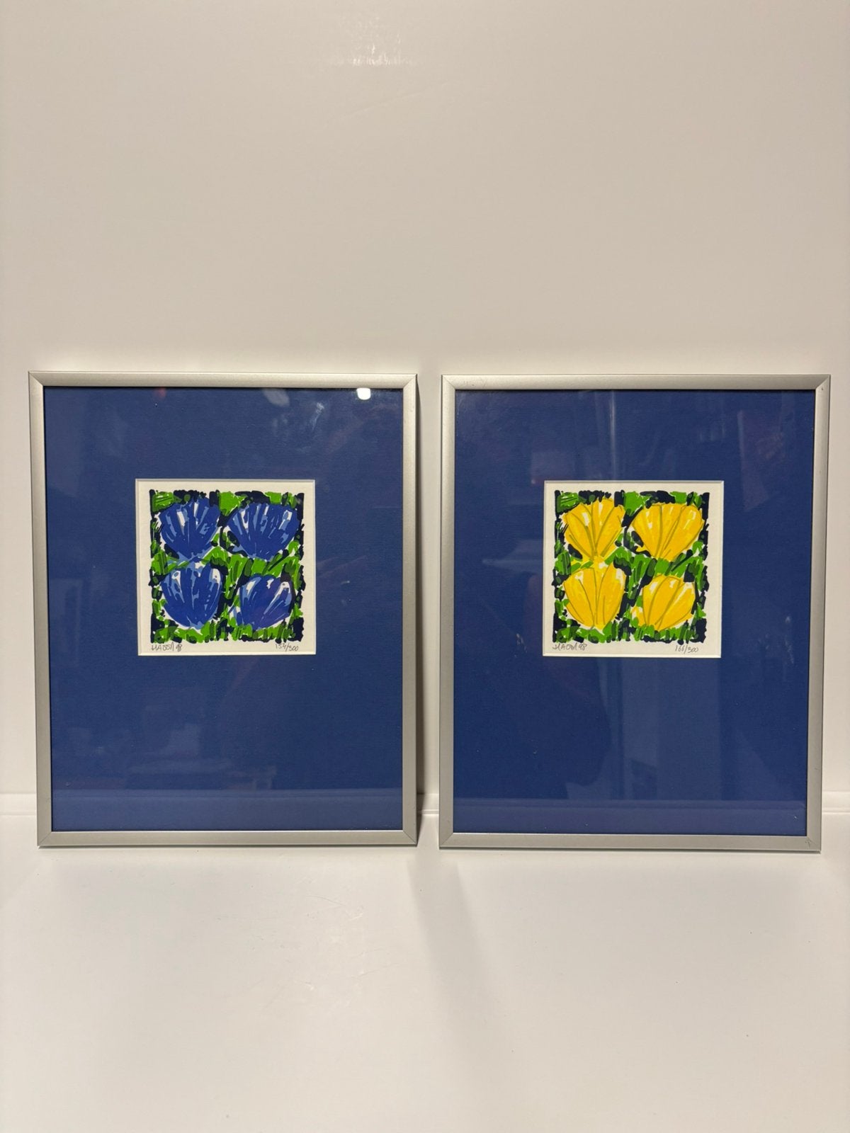 Ad van Hassel Tulpen zeefdrukken, Antiek en Kunst, Kunst | Litho's en Zeefdrukken, Verzenden