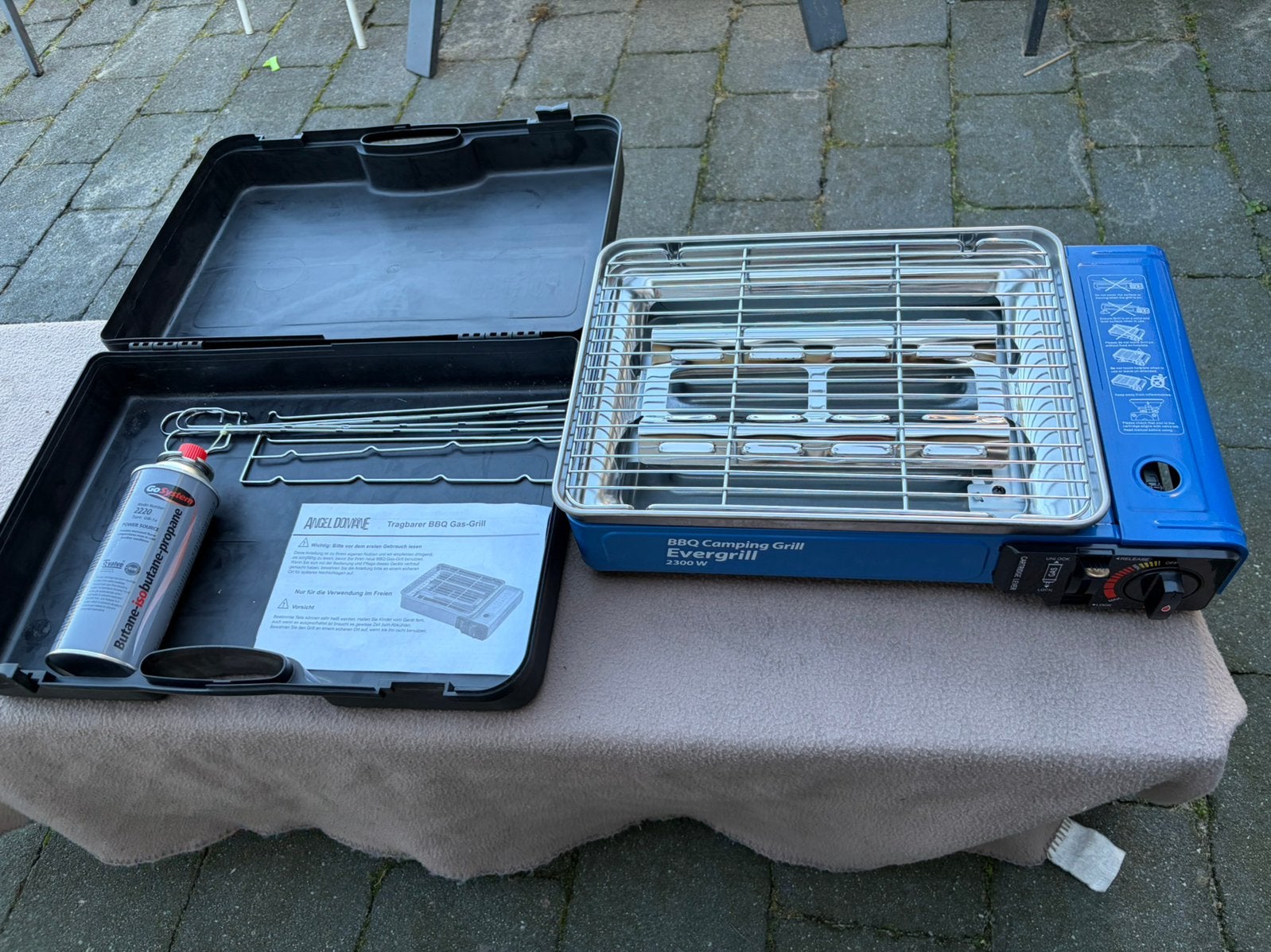 Nieuwe evergrill bbq / camping grill op gas, Ophalen of Verzenden, Nieuw, Overige typen