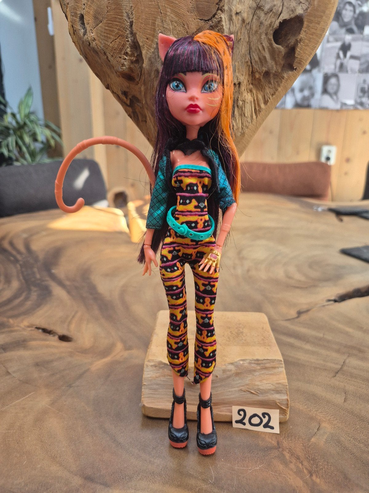 Monster High Catty Noir pop met accessoires, Ophalen of Verzenden, Gebruikt, Overige typen