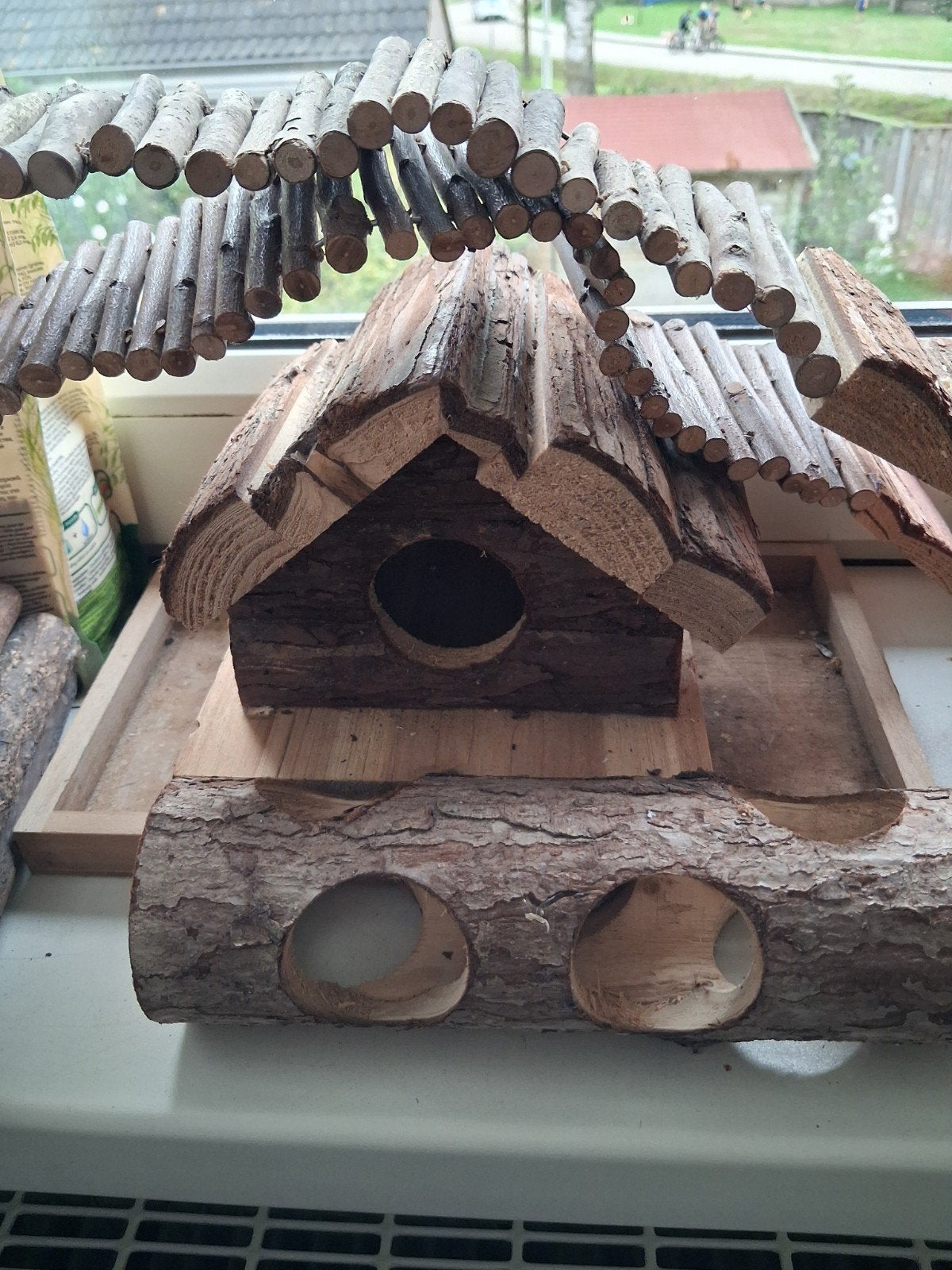 Hamsterwiel 2 stuks  voerbakjes huisje enz., Dieren en Toebehoren, Ophalen