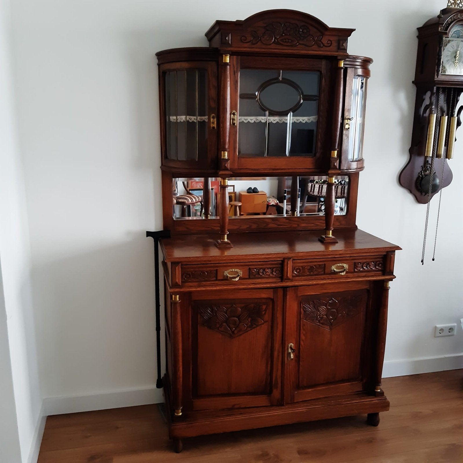 Prachtig dressoir met opzet vitrinekast, Antiek en Kunst, Antiek | Meubels | Kasten, Ophalen