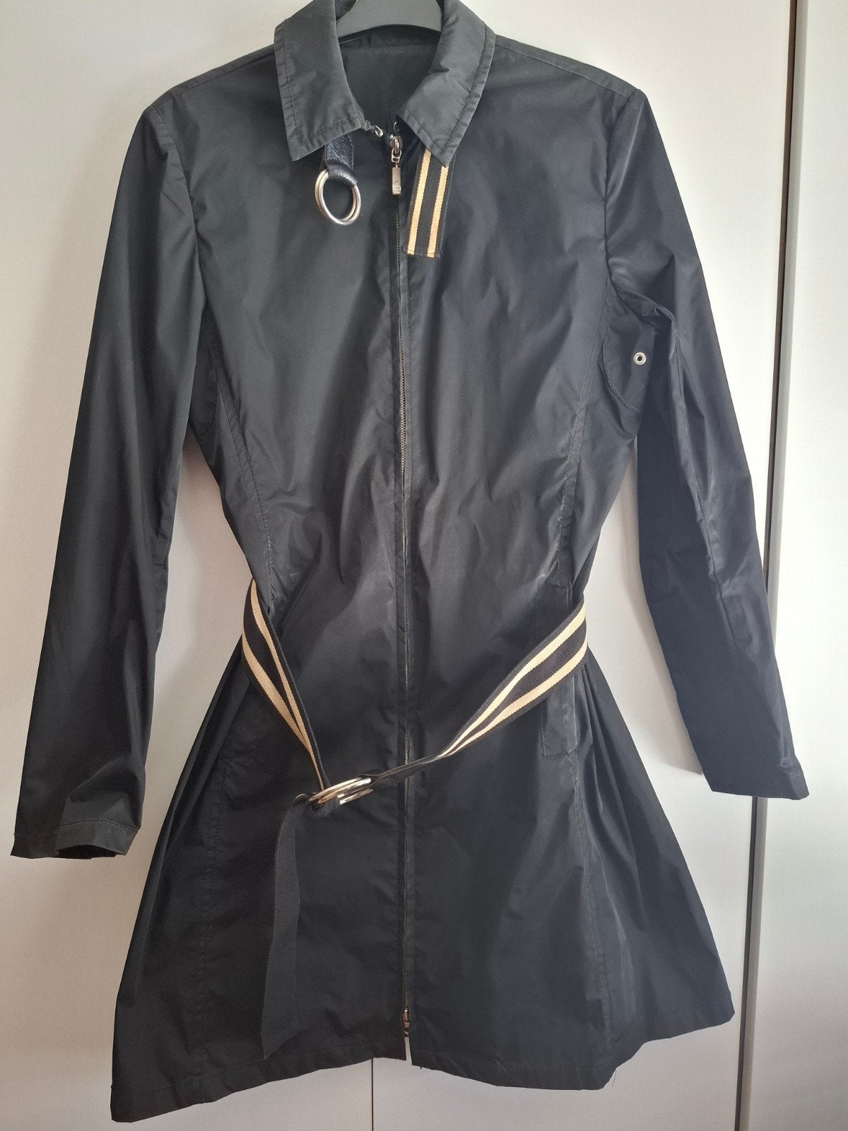 Moncler trenchcoat jas zwart maat 1, Ophalen, Zwart, Moncler, Maat 34 (XS) of kleiner