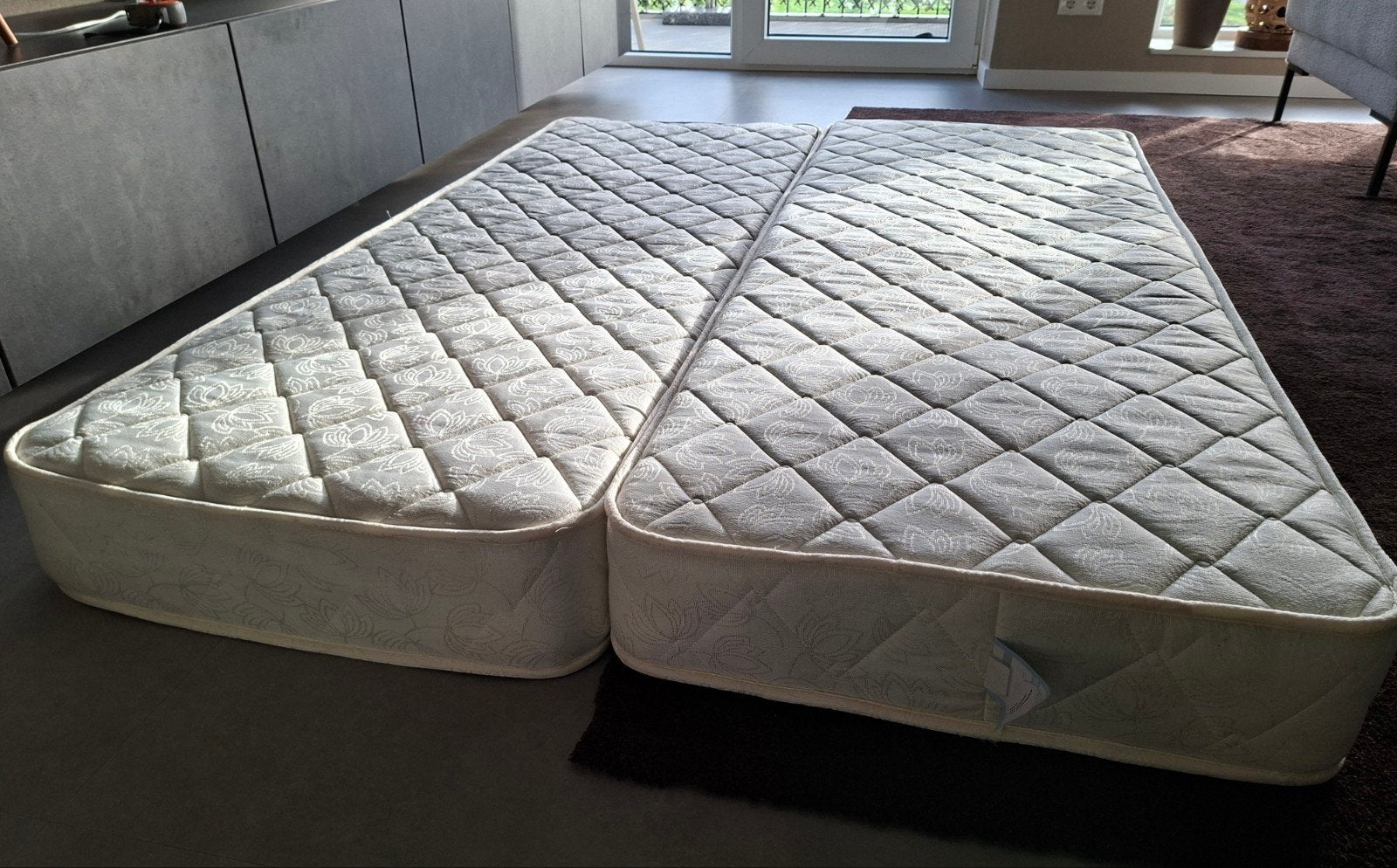 2x matras 185x70x17 cm, Ophalen, 190 cm of minder, Zo goed als nieuw, Matras